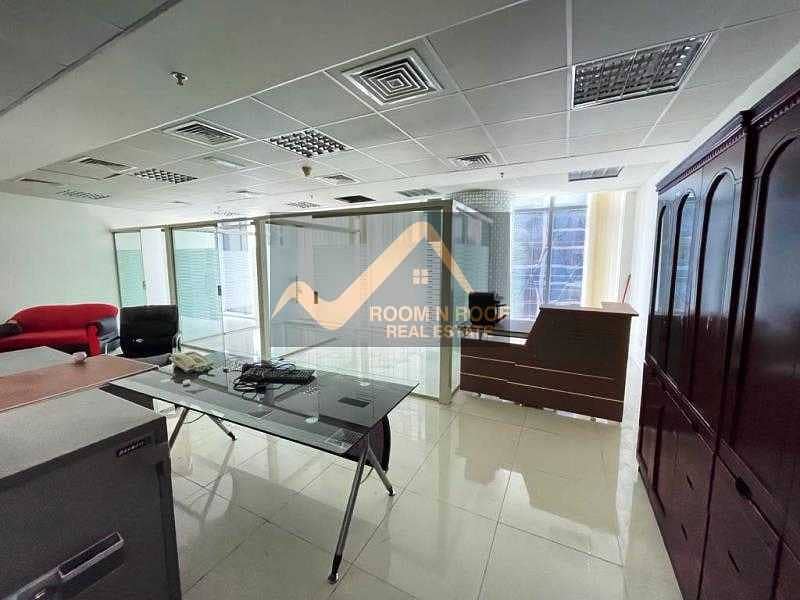 114 1 Month Free| Semi Furnished| Canal View|  Fitted Office| The Metropolis Tower| Business Bay