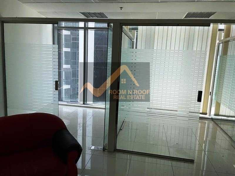 122 1 Month Free| Semi Furnished| Canal View|  Fitted Office| The Metropolis Tower| Business Bay