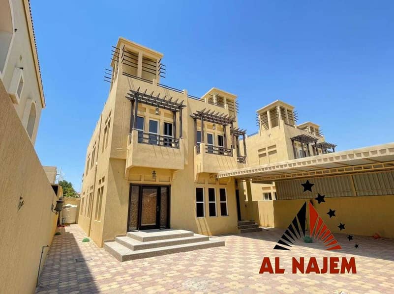 For rent villa in Ajman area al Rawda excellent design luxury finishes. . .