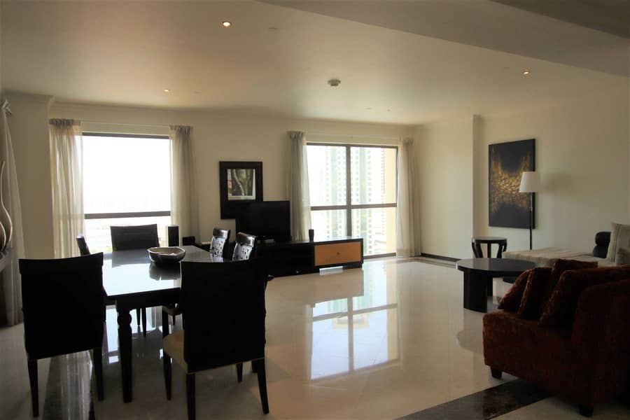 6 Fully Furnished 3BR | Sea and Palm Jumeirah Views | 3 months free