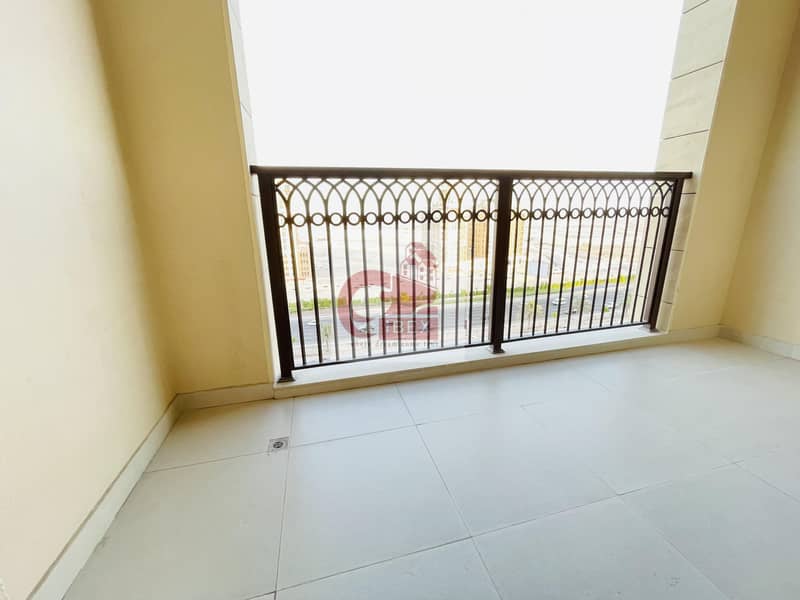 8 Month free Chiller free Huge open view balcony Studio flat now in 32k jaddaf