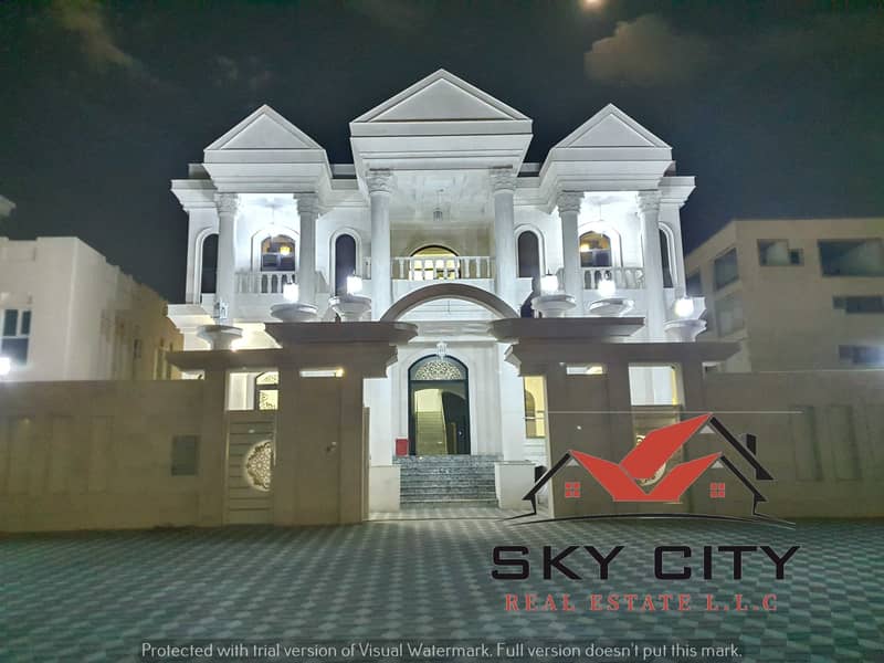 Excellent villa for sale, finishing and a large number of rooms in Ajman, in a very excellent location