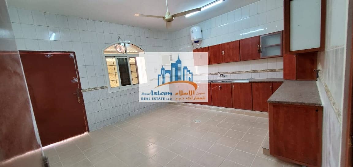 6 hall  & big kitchen villa portion  for rent in al mowaihat 2 for family