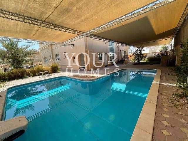 CORNER VILLA 5 BED ROOM  WITH SWIMMING POOL IN AL QOUZ 2.260K