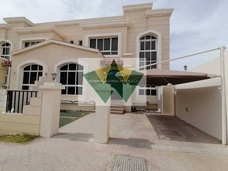 Gated Community 4 Bedrooms Villa For Rent in MBZ City.