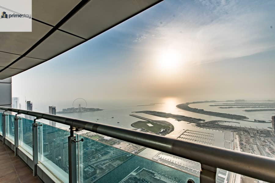 2 Summer Offer: Breath-taking Views 3BR Duplex in Dubai Marina