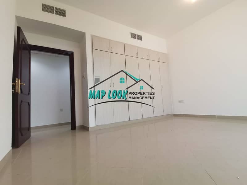 5 Huge !! 3 bedroom with maid room | balcony | spacious kitchen | 80k |very easy parking | located al nahyan