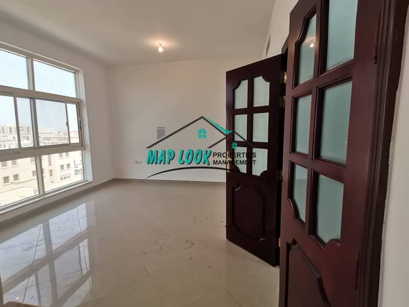 6 Huge !! 3 bedroom with maid room | balcony | spacious kitchen | 80k |very easy parking | located al nahyan