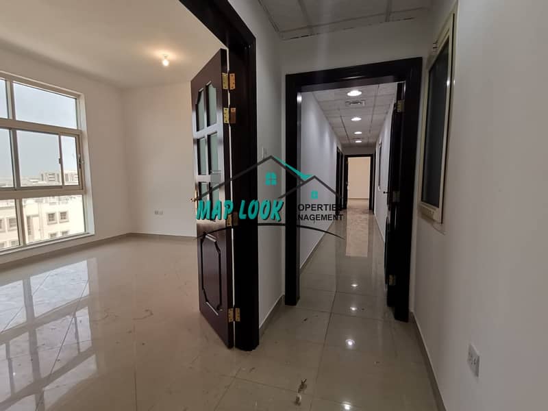 10 Huge !! 3 bedroom with maid room | balcony | spacious kitchen | 80k |very easy parking | located al nahyan