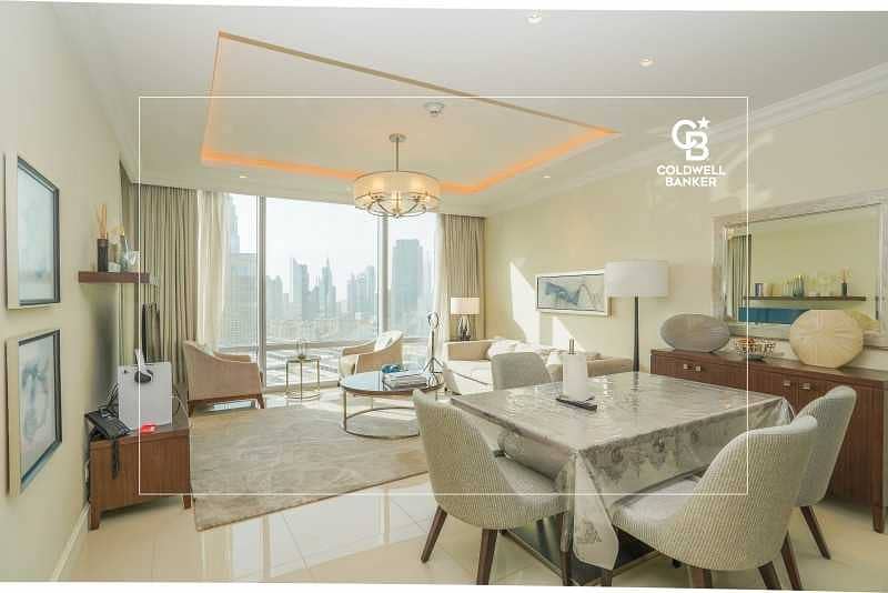 5 Stunning Burj and Fountain Views | Fully Furnished