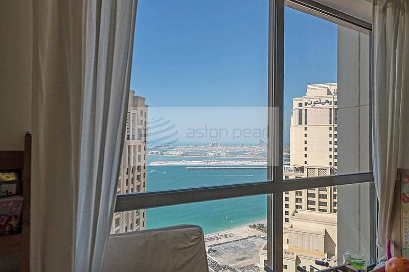13 Sea and Marina View | 2 BR + Study | On High Floor