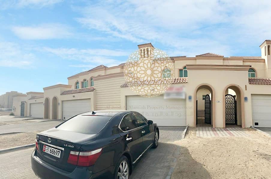 HIQH QUALITY 4 BEDROOM  SEMI INDEPENDENT VILLA FOR A SWEET FAMILY FOR RENT IN MOHAMMED BIN ZAYED CITY