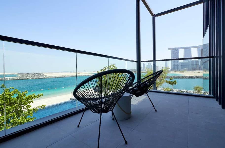 شقة للبيع بمدخل خاص للشاطئ بجزيرة الريم بأبو ظبي بدفعة أولي 45.000 وأقساط لمدة 6 سنوات