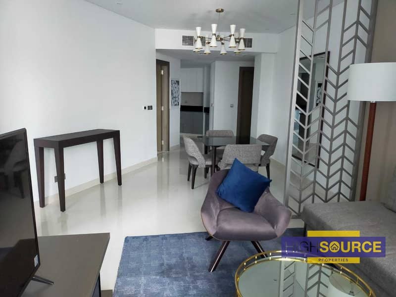 2 Brand New | Fully Furnished 1 Bed with Balcony | Pool & Full Canal Views