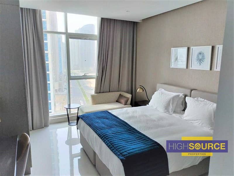 7 Brand New | Fully Furnished 1 Bed with Balcony | Pool & Full Canal Views