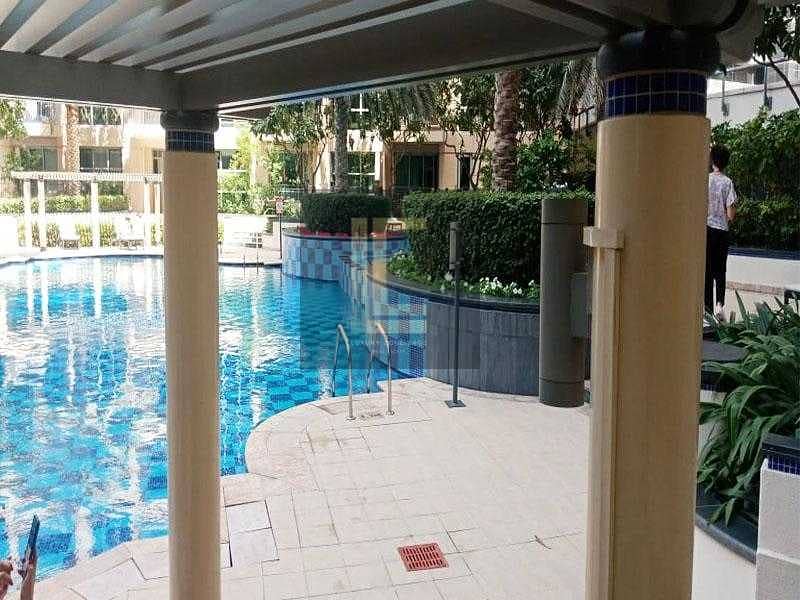 10 Partial Fountain View|1BR Apt|Mid Floor|Unfurnished