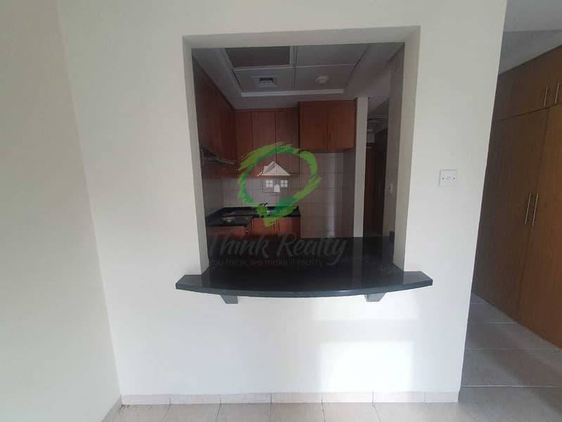 9 Un Furnished without Chiller | Big Studio with  BOX  Balcony | in street 1 Near to Life Pharmacy