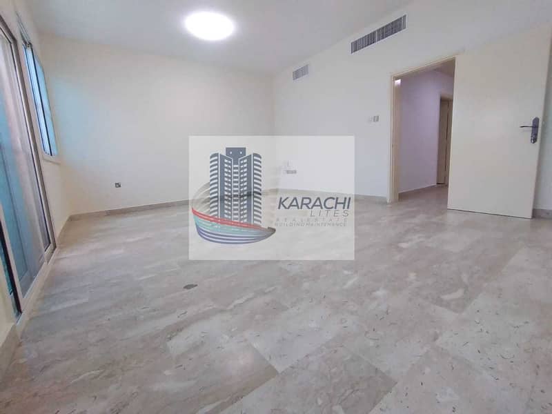 2 Renovated Centralized AC  3 Bedroom Apartment In A Villa With  Maid Room In Al Manaseer Near Khalidiyah Police Station
