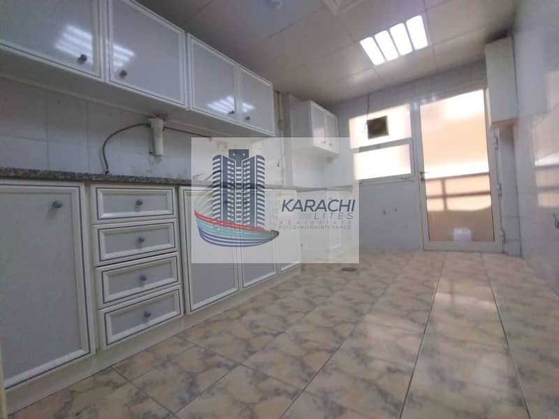 14 Renovated Centralized AC  3 Bedroom Apartment In A Villa With  Maid Room In Al Manaseer Near Khalidiyah Police Station