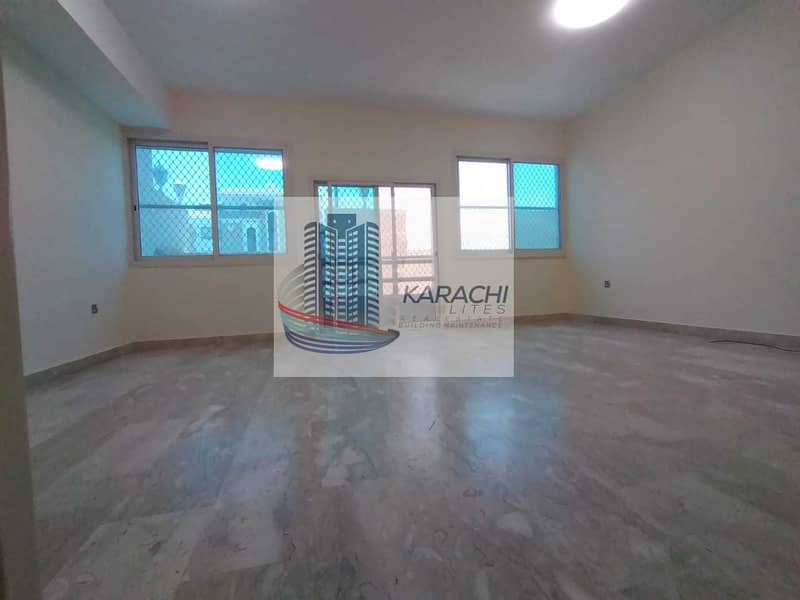15 Renovated Centralized AC  3 Bedroom Apartment In A Villa With  Maid Room In Al Manaseer Near Khalidiyah Police Station