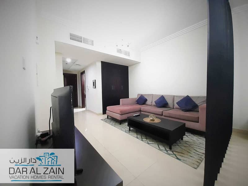3 SPACIOUS FULLY FURNISHED STUDIO APARTMENT IN JVC