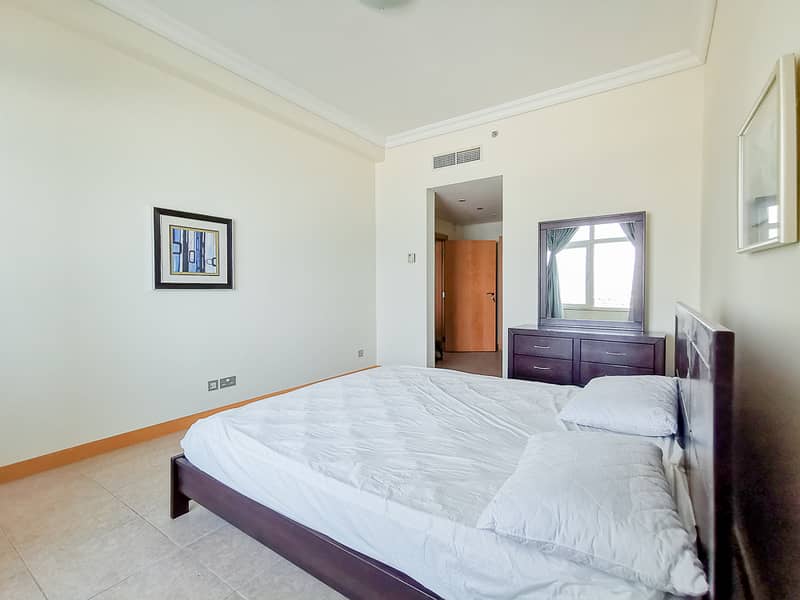 8 Partially Deluxe Furnished 1 Bed | Full Sea View