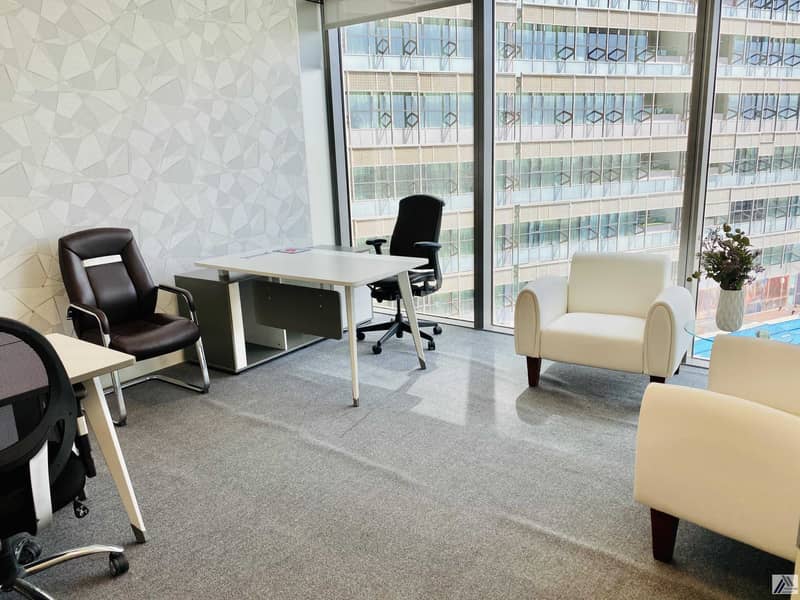 8 Smart  Serviced Office -suitable for 3 staff -Easy Access of all facilities-Linked with Mall  and Metro