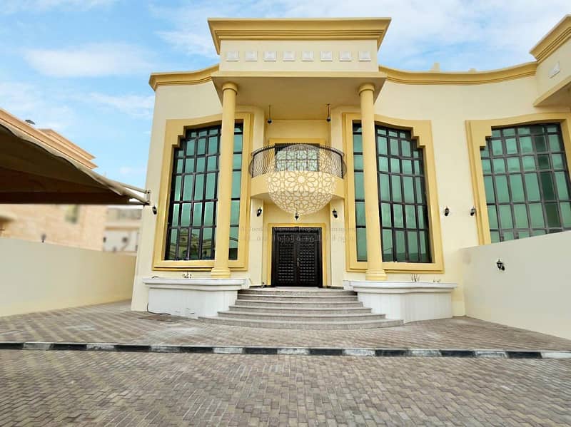 SHINING MARVELOUS SEMI INDEPENDENT VILLA WITH 6 MASTER BEDROOM AND DRIVER ROOM FOR RENT IN KHALIFA CITY A