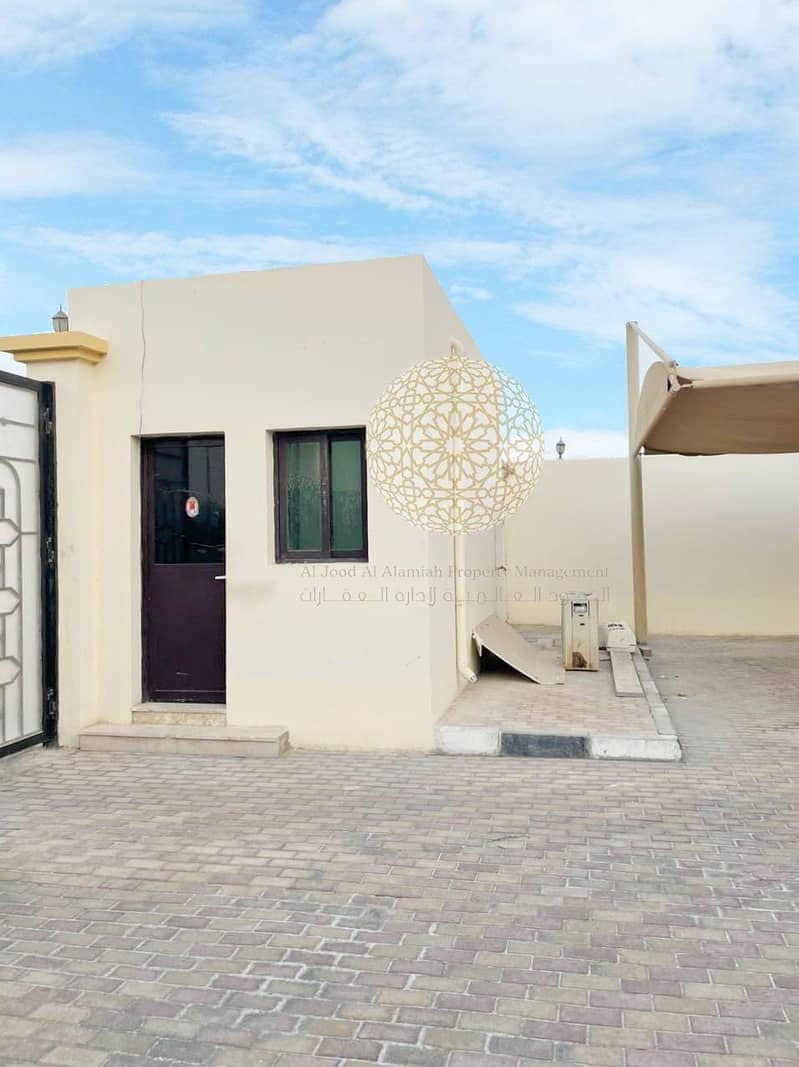 5 SHINING MARVELOUS SEMI INDEPENDENT VILLA WITH 6 MASTER BEDROOM AND DRIVER ROOM FOR RENT IN KHALIFA CITY A