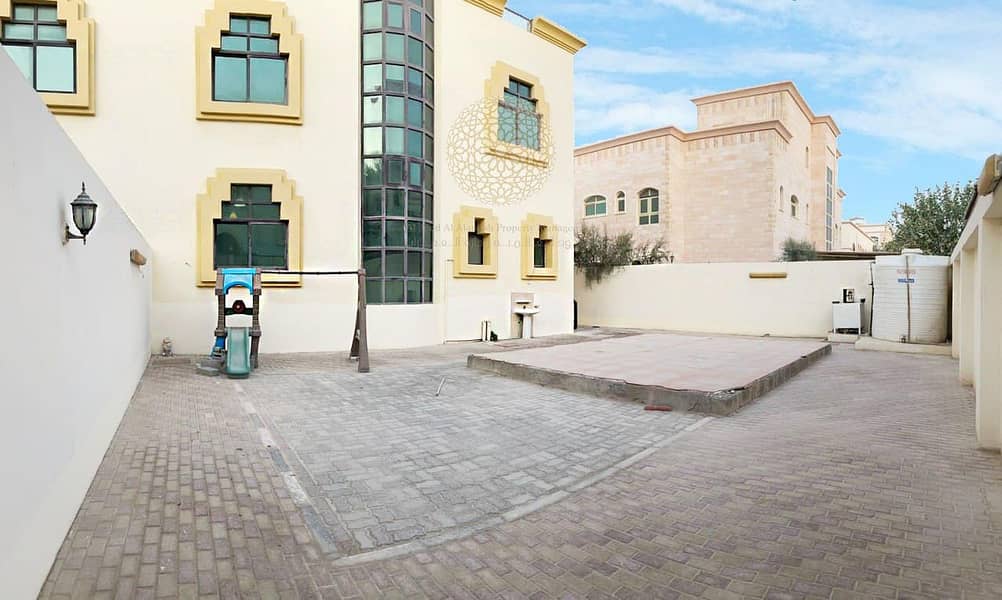 9 SHINING MARVELOUS SEMI INDEPENDENT VILLA WITH 6 MASTER BEDROOM AND DRIVER ROOM FOR RENT IN KHALIFA CITY A