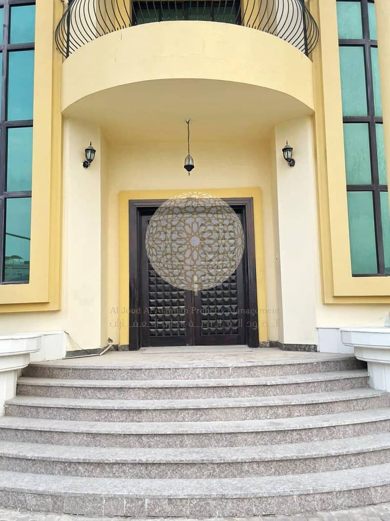 10 SHINING MARVELOUS SEMI INDEPENDENT VILLA WITH 6 MASTER BEDROOM AND DRIVER ROOM FOR RENT IN KHALIFA CITY A
