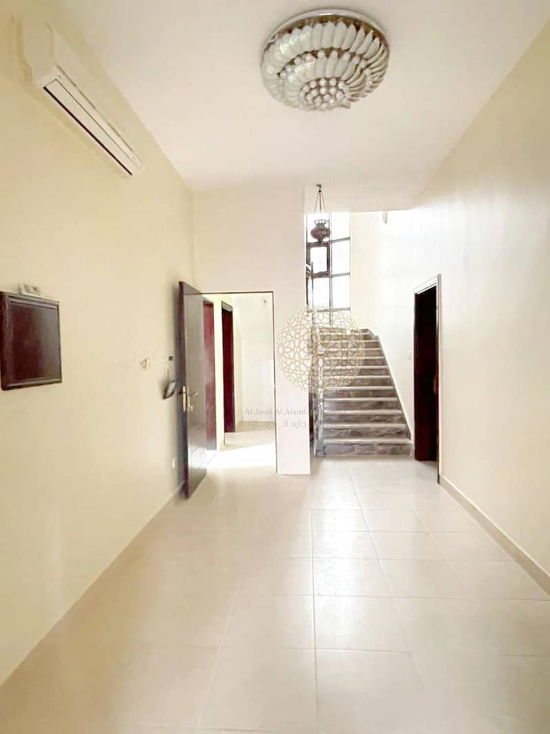 13 SHINING MARVELOUS SEMI INDEPENDENT VILLA WITH 6 MASTER BEDROOM AND DRIVER ROOM FOR RENT IN KHALIFA CITY A
