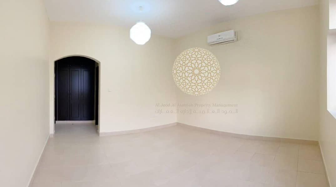 16 SHINING MARVELOUS SEMI INDEPENDENT VILLA WITH 6 MASTER BEDROOM AND DRIVER ROOM FOR RENT IN KHALIFA CITY A