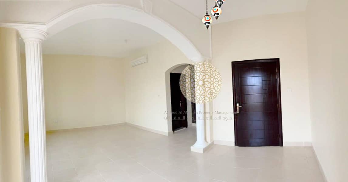 19 SHINING MARVELOUS SEMI INDEPENDENT VILLA WITH 6 MASTER BEDROOM AND DRIVER ROOM FOR RENT IN KHALIFA CITY A