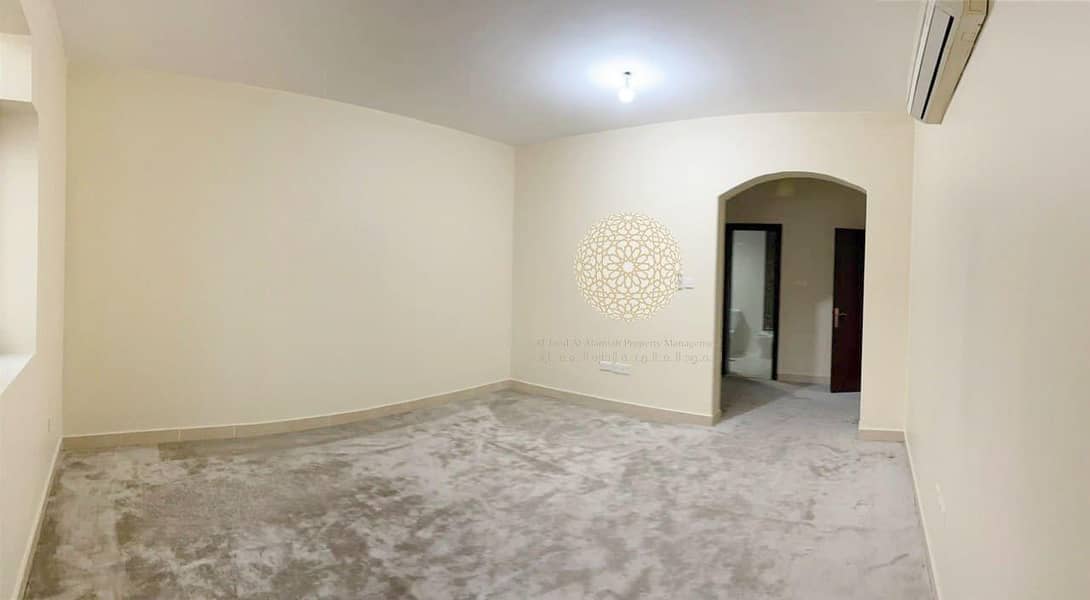 24 SHINING MARVELOUS SEMI INDEPENDENT VILLA WITH 6 MASTER BEDROOM AND DRIVER ROOM FOR RENT IN KHALIFA CITY A
