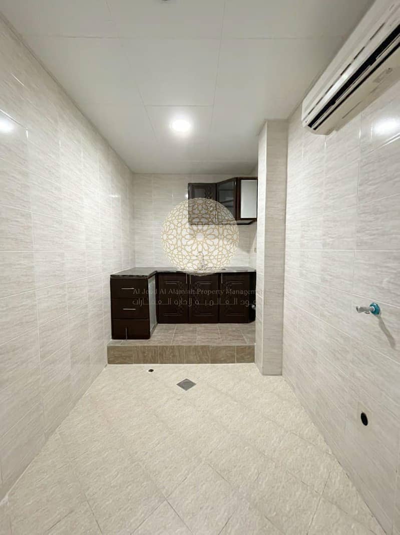 34 SHINING MARVELOUS SEMI INDEPENDENT VILLA WITH 6 MASTER BEDROOM AND DRIVER ROOM FOR RENT IN KHALIFA CITY A
