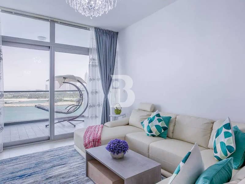 SEA VIEW WITH BIG TERRACE 1BED FURNISHED