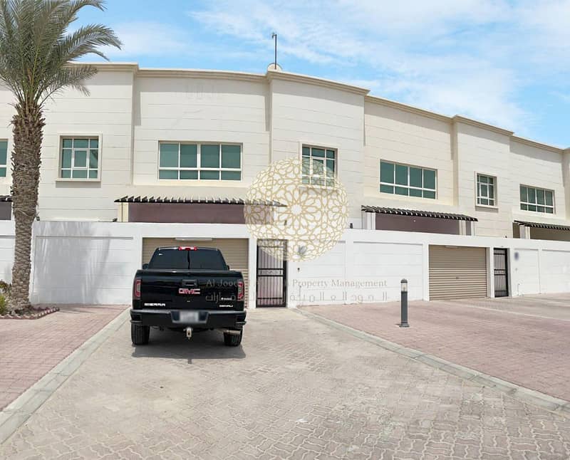 SEMI INDEPENDENT 4 BEDROOM VILLA WITH MAID  & DRIVER ROOM FOR RENT IN MOHAMMED BIN ZAYED CITY