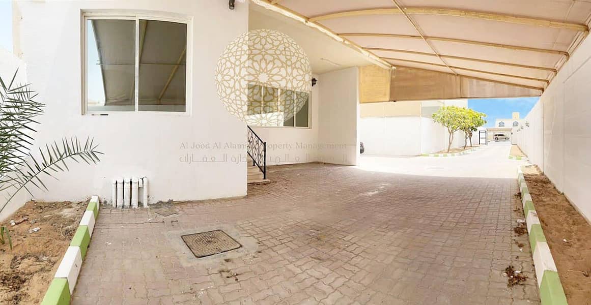 7 SEMI INDEPENDENT 4 BEDROOM VILLA WITH MAID  & DRIVER ROOM FOR RENT IN MOHAMMED BIN ZAYED CITY