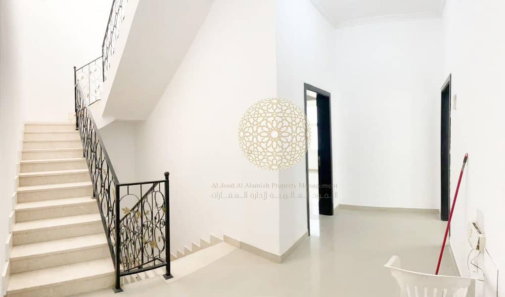 14 SEMI INDEPENDENT 4 BEDROOM VILLA WITH MAID  & DRIVER ROOM FOR RENT IN MOHAMMED BIN ZAYED CITY