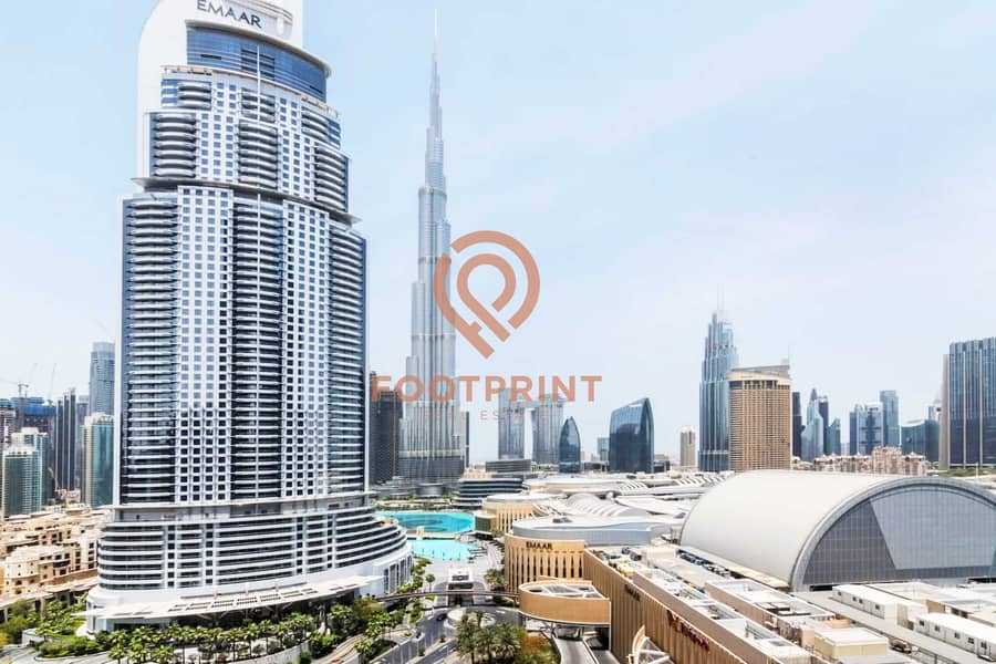 Burj  Khalifa And Fountain View | Higher Floor View 3 Bed