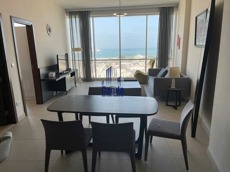 Full SEA View Furnished 1 Bed with Balcony