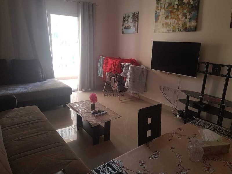 10 nice view  furnished 2500 per month large 1 bedroom with balcony and parking 1 to 12 cheques