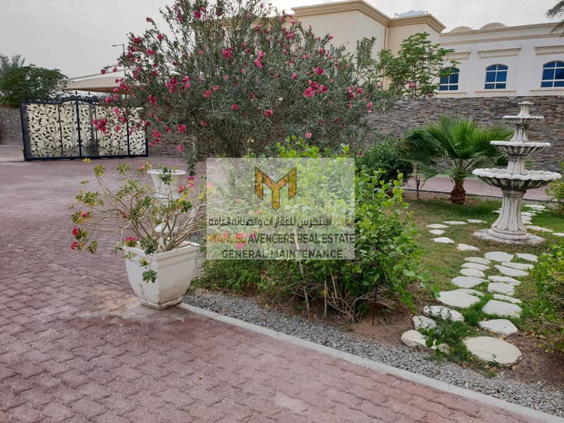 4 Luxury 8 MBR villa with Maid room + Big Yard + Central A C