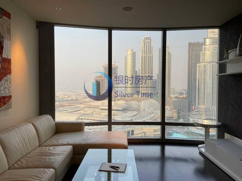 2 Stunning Full Fountain View  | Luxury Furnished | 1BR