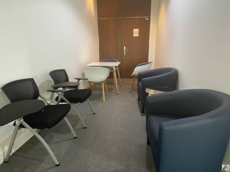 4 Fully Furnished Smart Office -Dewa I Internet free -Linked with Mall and Metro