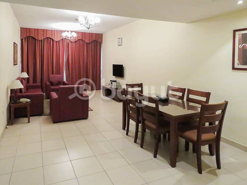 unique and best quality | massive living room | furnished & internet free  only aed: 47k