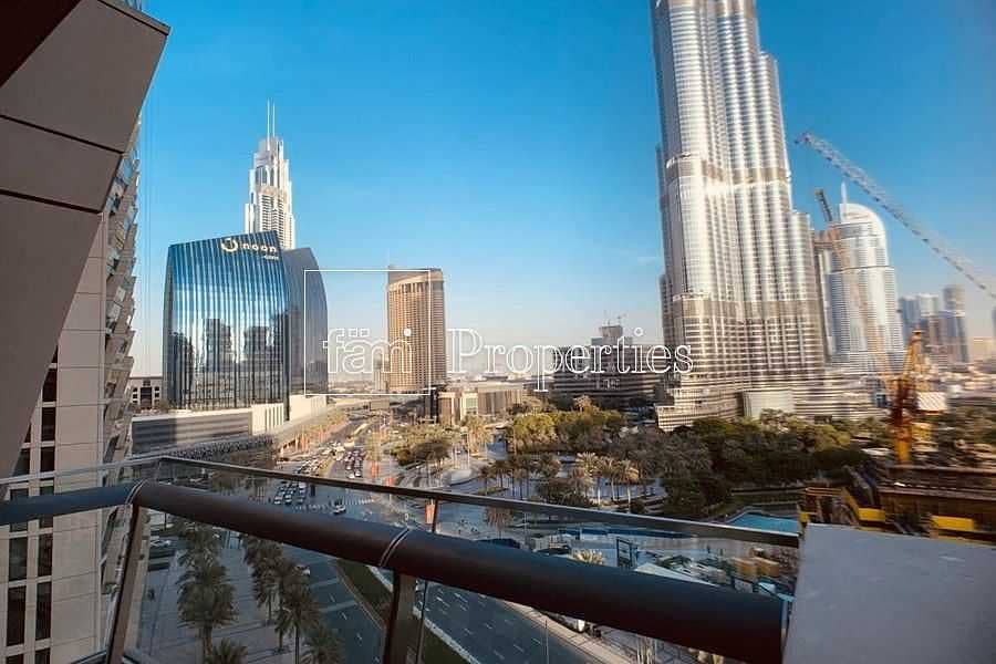 6 1bed with big balcony and Burj Khalifa View