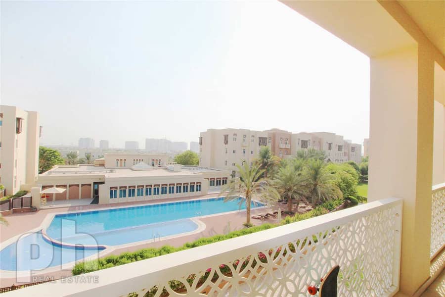 2 With Pool View | 3 Bedrooms | Maids Room