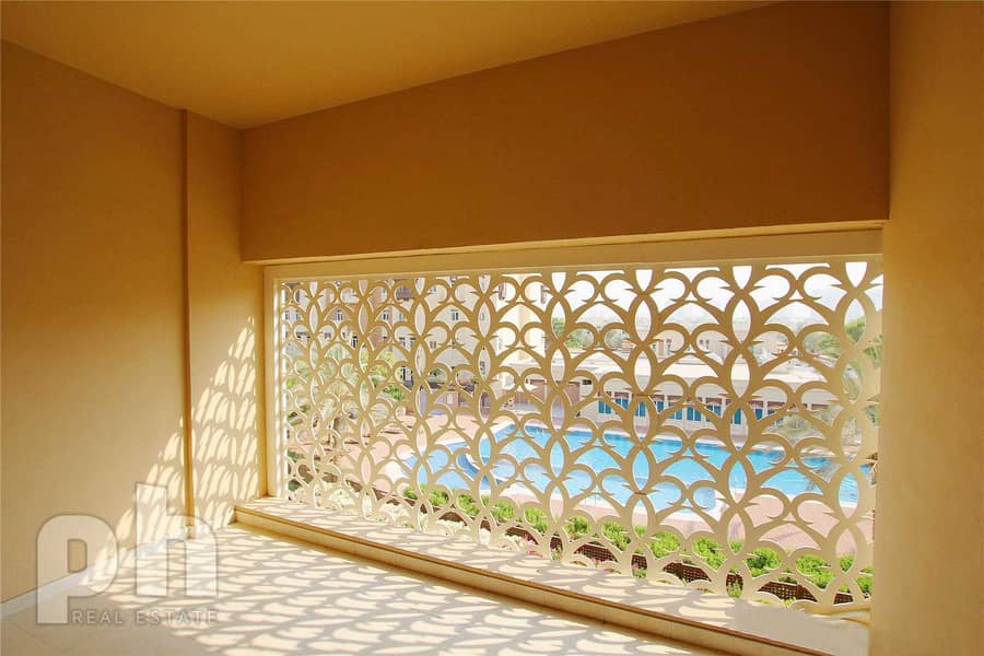 3 With Pool View | 3 Bedrooms | Maids Room